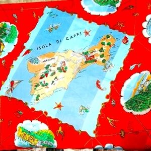 Scarf,made in Italy. 30inches square. Lightweight.